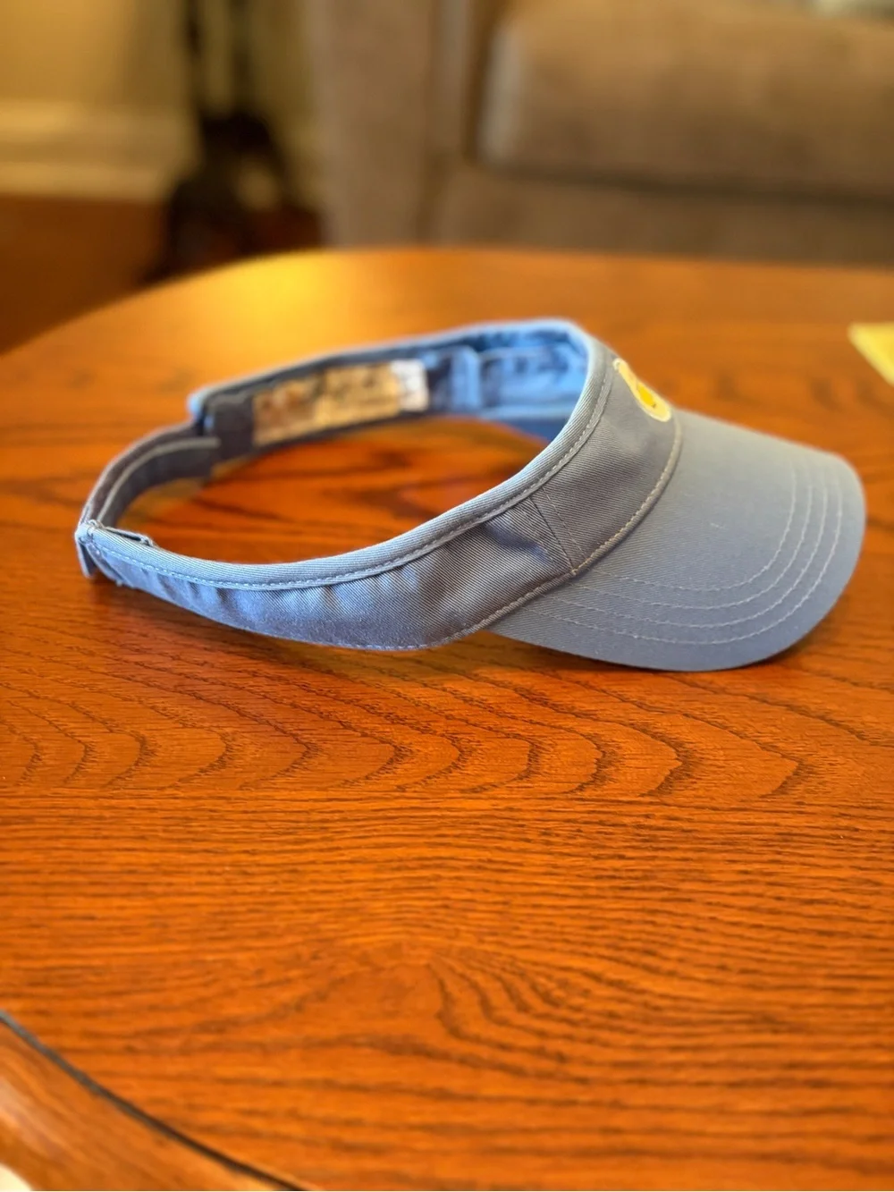 Light Blue Golf Visor with Embroidered Masters Map Patch